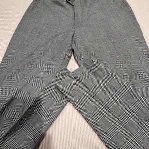 Bar III Men's Slim-Fit Black/White Plaid Suit Pants 32x32